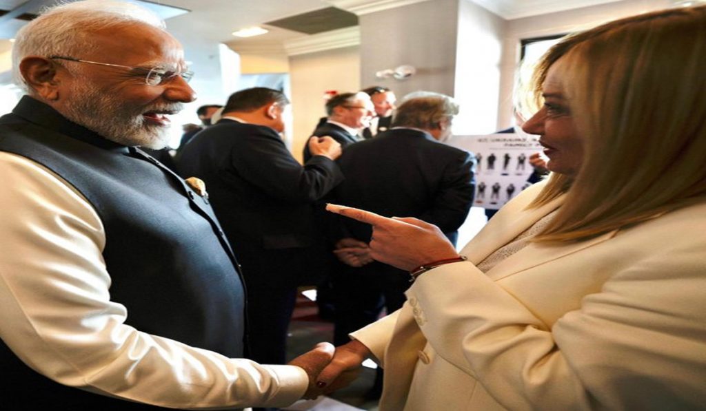 PM Modi met Giorgia Meloni
