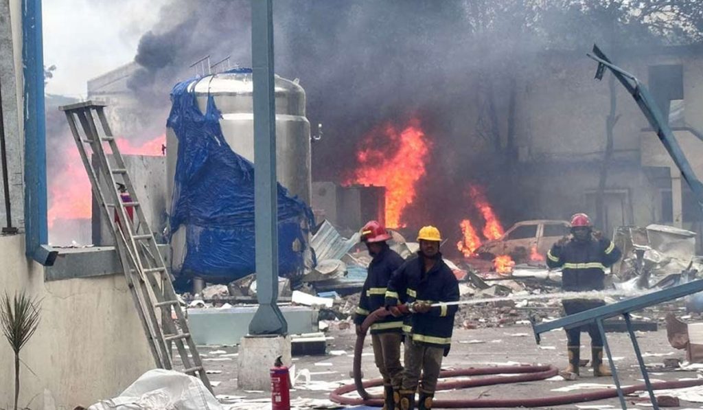Chemical factory Explosion