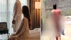 बेवफा पत्नी का पीछा करते हुए Hotel Safari पहुंच गया पति… तो नग्न हालत में प्रेमी ने हाईवे पर लगाई दौड़, देखें VIDEO