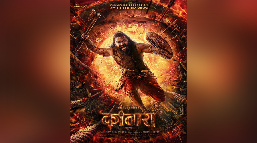 Rishab Shetty के जन्मदिन पर ‘Kantara: Chapter 1’ का नया पोस्टर जारी, 2 अक्टूबर को सिनेमाघरों में मचाएगी धूम