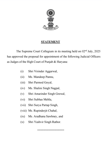 Punjab and Haryana High Court