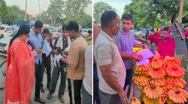 चंडीगढ़ नगर निगम ने सेक्टर-29 स्थित अपनी मंडी में प्रतिबंधित प्लास्टिक के इस्तेमाल के खिलाफ की कार्रवाई