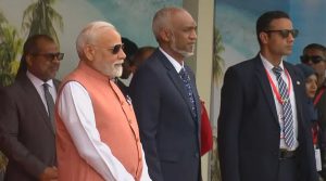 PM Modi Maldives Visit: मालदीव पहुंचे प्रधानमंत्री मोदी, राष्ट्रपति मुइज्जू ने किया भव्य स्वागत