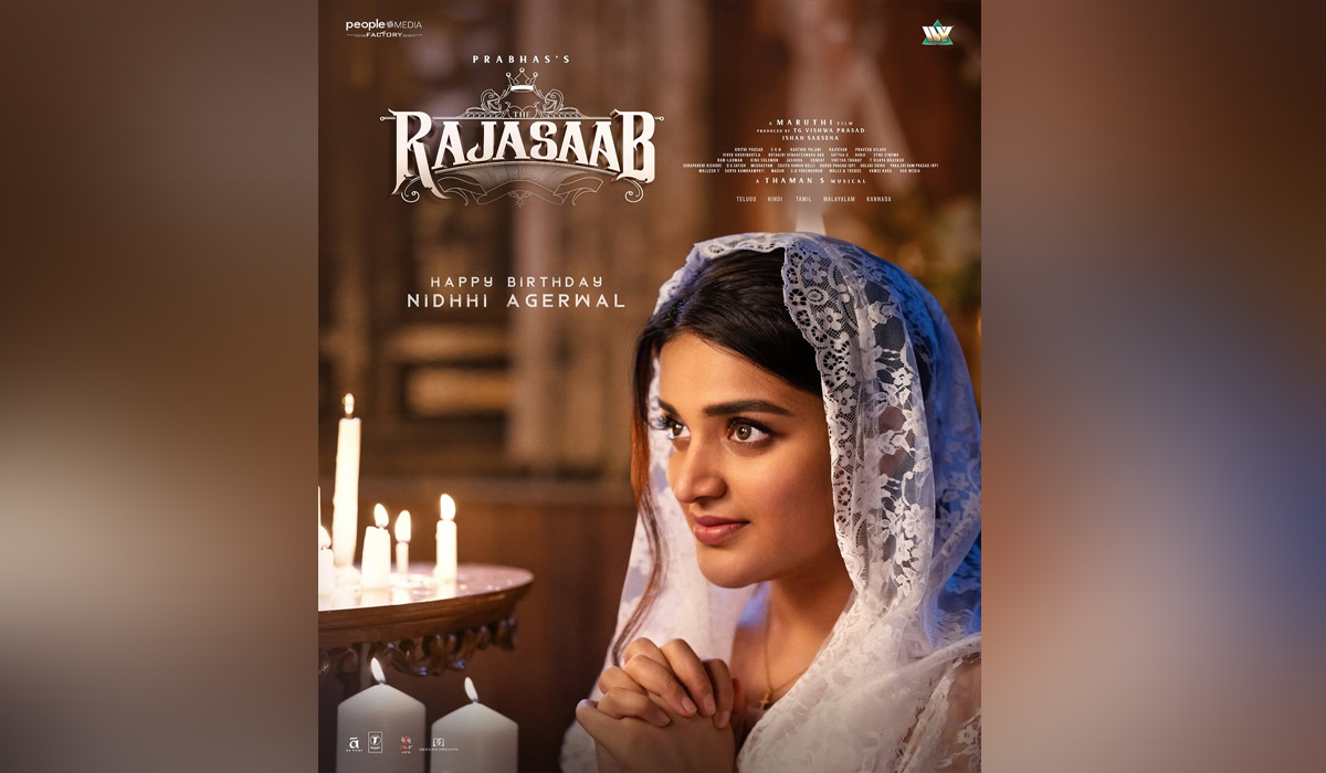 ‘The Raja Saheb’ टीम का धमाकेदार तोहफा, Nidhi Agarwal के जन्मदिन पर नया पोस्टर आउट