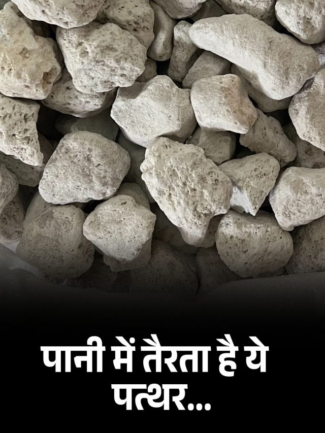 पानी में तैरता है ये पत्थर…
