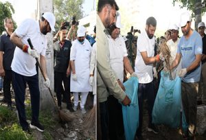 मुख्यमंत्री ने सफाई अभियान में किया श्रमदान; गुरुग्राम को जन भागीदारी से स्वच्छता रैंकिंग में नम्बर वन बनाने का संकल्प लिया