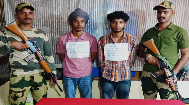 BSF ने पंजाब सीमा पर तीन तस्करों को पकड़ा; 03 पैकेट हेरोइन और ड्रोन बरामद