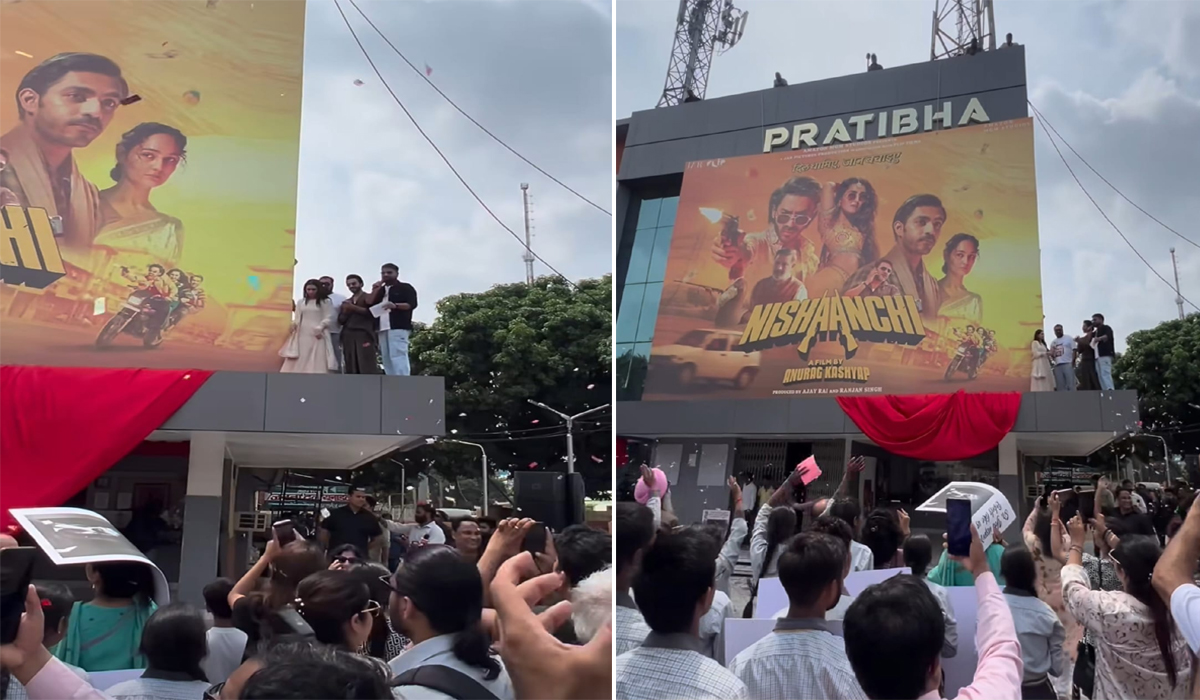 अनुराग कश्यप, ऐश्वर्य ठाकरे और वेदिका पिंटो पहुँचे लखनऊ के प्रतिभा थिएटर, निशानची का किया प्रमोशन