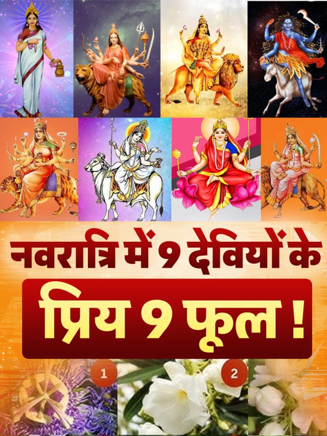नवरात्रि में 9 देवियों के प्रिय 9 फूल !