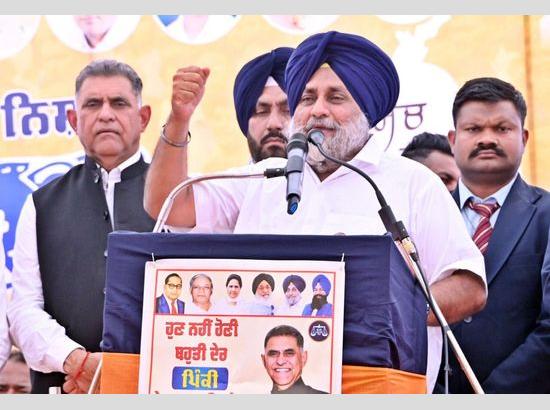 बाढ़ मुआवजे पर 5 एकड़ की सीमा हटाई जाए; और किसानों को 50,000 रुपये प्रति एकड़ का भुगतान किया जाए: Sukhbir Badal