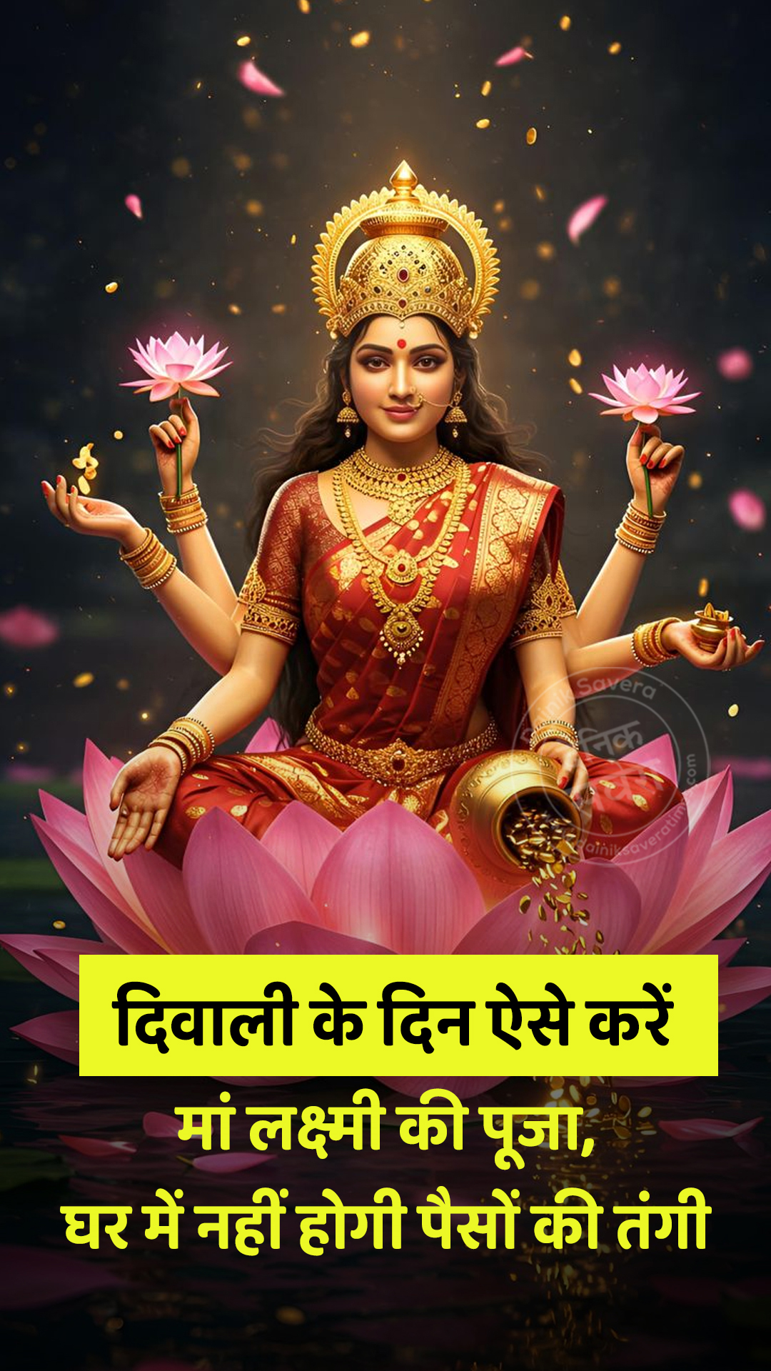 दिवाली के दिन ऐसे करें मां लक्ष्मी की पूजा, घर में नहीं होगी पैसों की तंगी