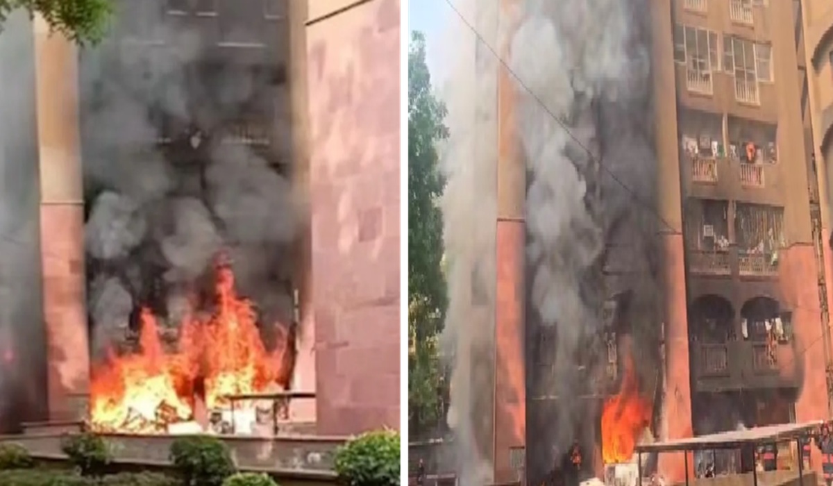 दिल्ली: ब्रह्मपुत्र अपार्टमेंट में सांसदों के फ्लैट्स में आग लगी, मौके पर दमकल की कई गाड़ियां