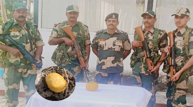 अमृतसर सीमा पर BSF ने दो संदिग्ध हेरोइन के पैकेट बरामद किए
