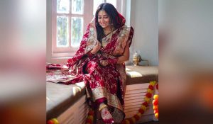 टीना दत्ता ने दुर्गा पूजा में दिखाया दुल्हन जैसा लुक, फैंस बोले- शादी कब?