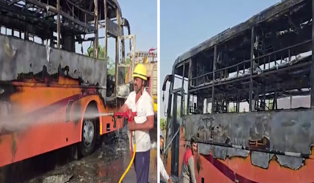 Rajasthan: जैसलमेर में चलती बस में लगी भयानक आग, 10-12 लोगों के मारे जाने की आशंका