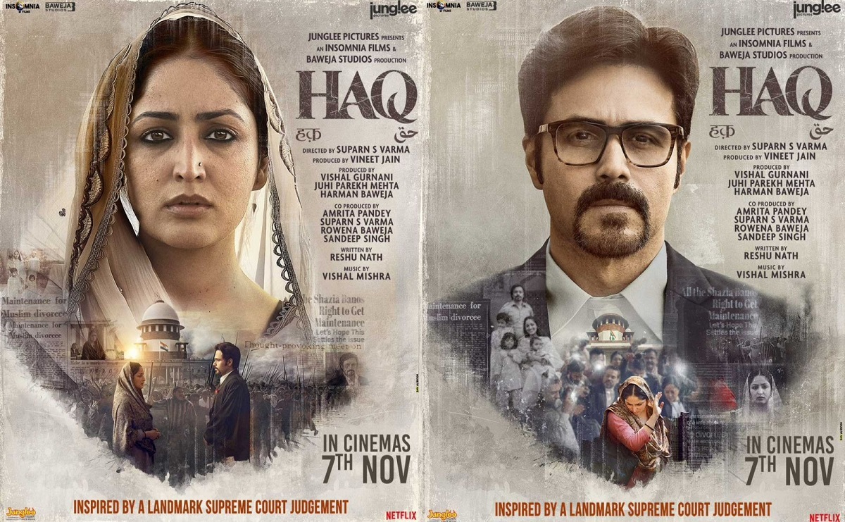 दो पहलू, एक लड़ाई: ‘हक़’ से यामी और इमरान के शानदार कैरेक्टर पोस्टर आए सामने