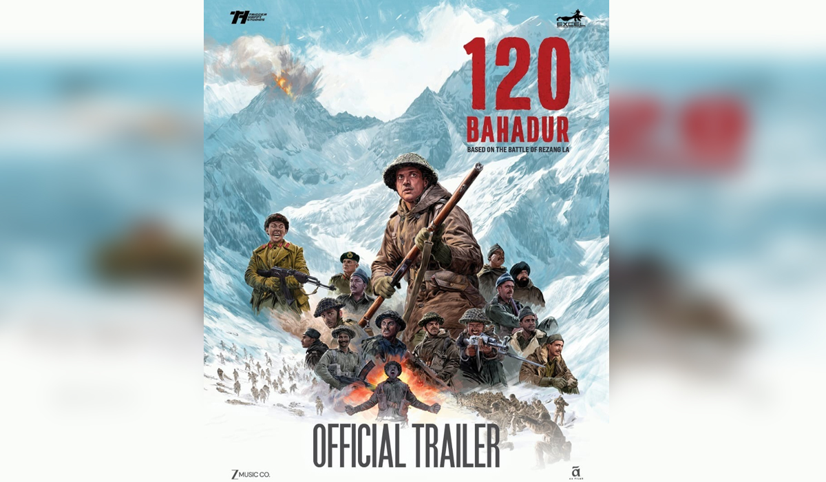 एक्सेल एंटरटेनमेंट और ट्रिगर हैप्पी स्टूडियोज़ ने रिलीज किया ‘120 Bahadur’ का जबरदस्त ट्रेलर