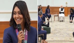 ‘सर, आप बहुत ग्लो करते हो’, हरलीन के सवाल पर ठहाकों से गूंज उठा कमरा; पीएम मोदी ने पकड़ लिया सिर