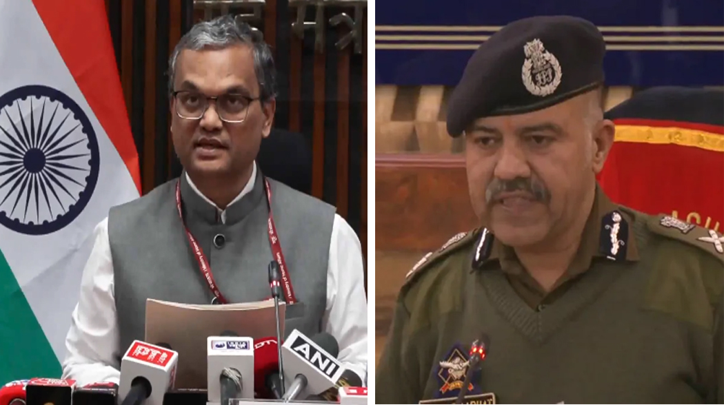 कश्‍मीर के नौगाम धमाके पर गृह मंत्रालय ने की प्रेस कॉन्फ्रेंस, DGP ने घटना को लेकर दी ये बड़ी जानकारी