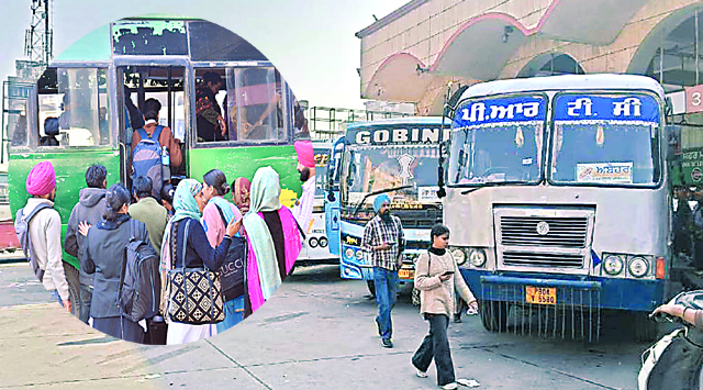सरकार से बनी सहमति के बाद दोपहर को शुरू हुई पंजाब रोडवेज की बस सेवा