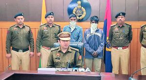 खेतों में चोरी करने वाले गिरोह का भंडाफोड़; दो आरोपी गिरफ्तार, पांच वारदातों का खुलासा