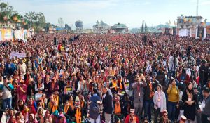 Himachal BJP Protest: जोरावर स्टेडियम में भाजपा का प्रदर्शन, सांसद अनुराग ठाकुर ने सरकार पर साधा निशाना