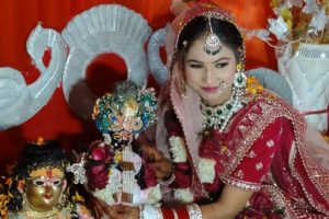 Pinky Marriage With Lord Krishna