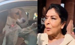 संसद में पालतू कुत्ता लेकर पहुंची कांग्रेस MP रेणुका चौधरी, BJP ने बोला हमला