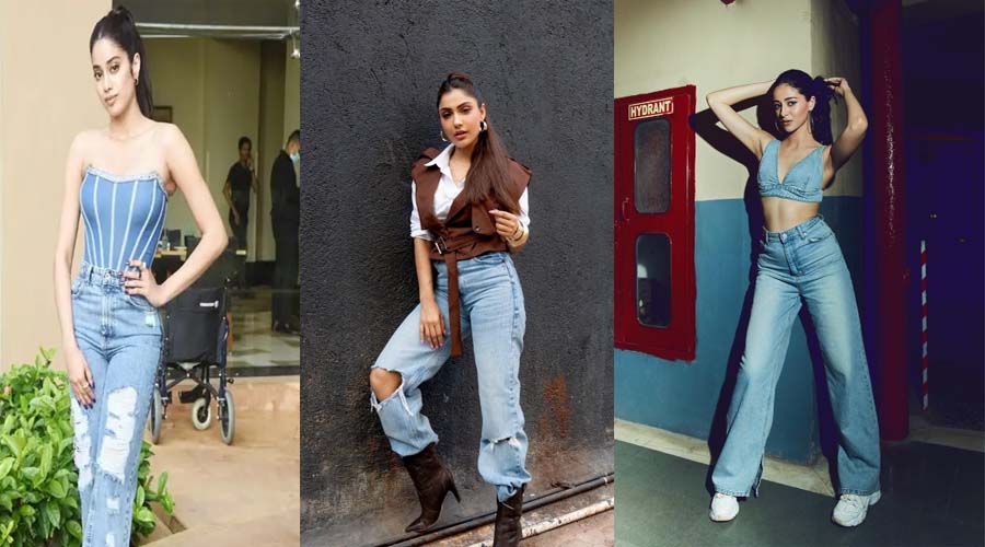 डेनिम का स्टाइल गेम: Ishita Raj, जान्हवी कपूर और आलिया भट्ट से सीखें पावर ड्रेसिंग