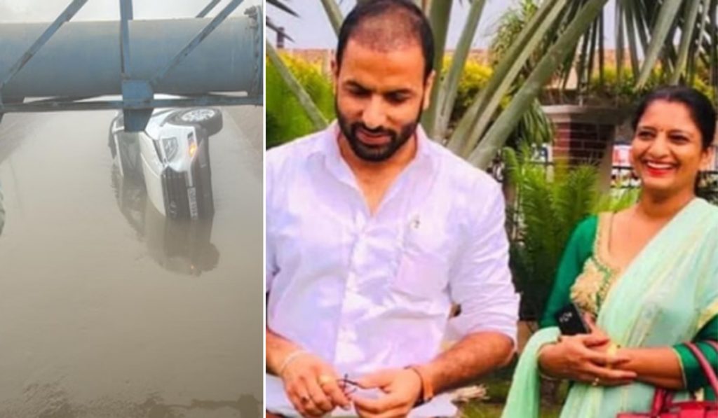 car accident during Punjab elections in Moga