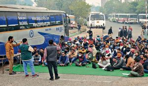पंजाब हड़ताल से जींद का रूट अचानक रुका, यात्रियों में बढ़ी बेचैनी