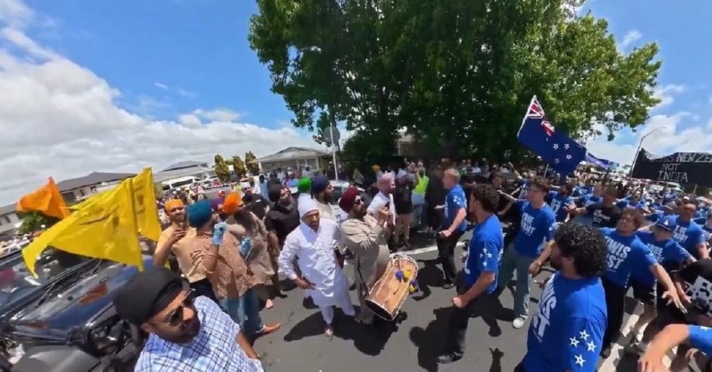 new zealand protest sikh community nagar kirtan