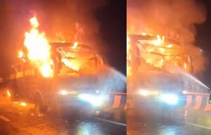 Yamuna Expressway पर चलती बस बनी आग की गोला, चीख-पुकार के साथ खिड़की-दरवाजों से कूदे यात्री, देखें Video