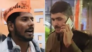 पार्षद के पुत्र ने दारोगा को जड़ा थप्पड़, जनता ने उसे जमकर पीटा
