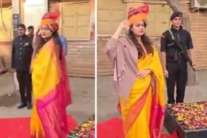 गणतंत्र दिवस समारोह में टीना डाबी का सैल्यूट बना चर्चा का विषय, वीडियो पर सोशल मीडिया में बहस