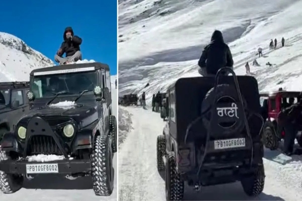Himachal News: लाहुल में पर्यटक ने तोड़े ट्रैफिक नियम, पुलिस ने काटा चालान