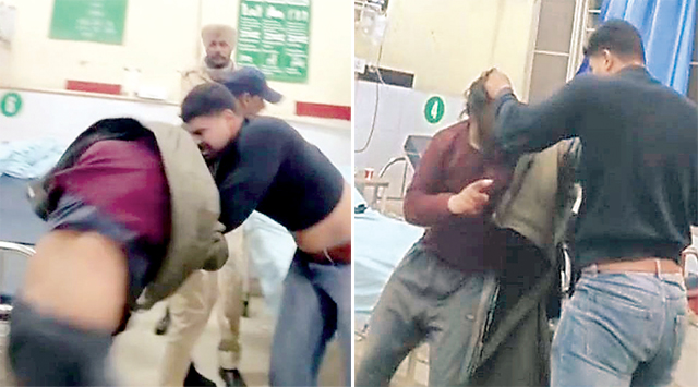 सिविल अस्पताल में मैडीकल करवाने आए युवक पर दूसरे गुट के लोगों ने किया हमला