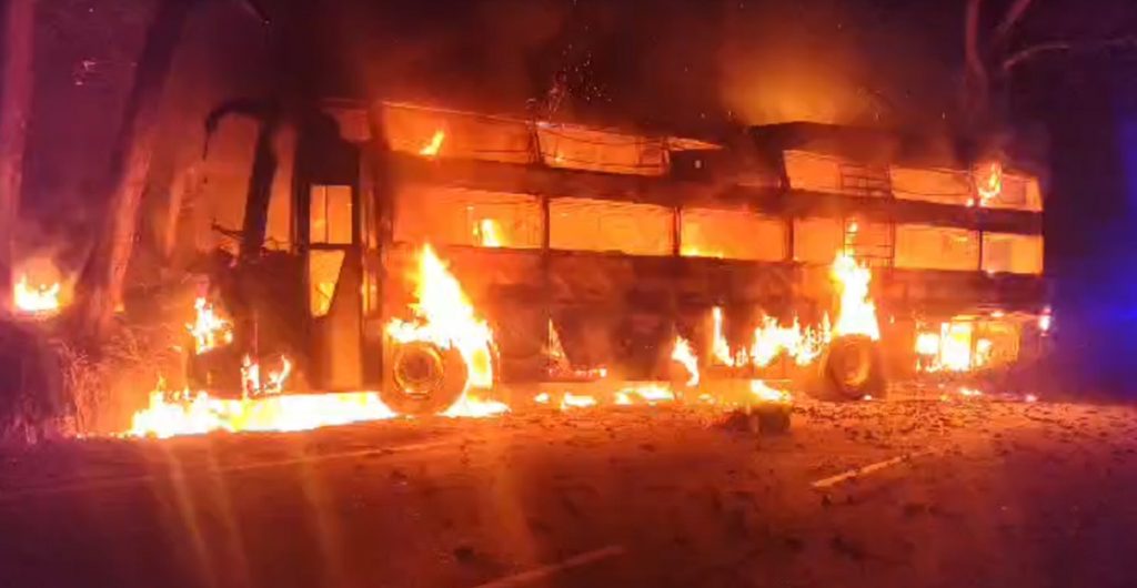 karnataka bus fire