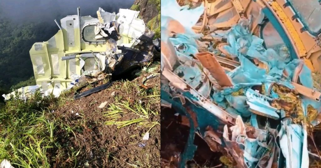 wreckage of missing plane was found on slopes of Mount Bulusaraung