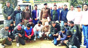 तार चोरी गिरोह का भंडाफोड़, 14 आरोपी गिरफ्तार, 9 मुकदमों का खुलासा