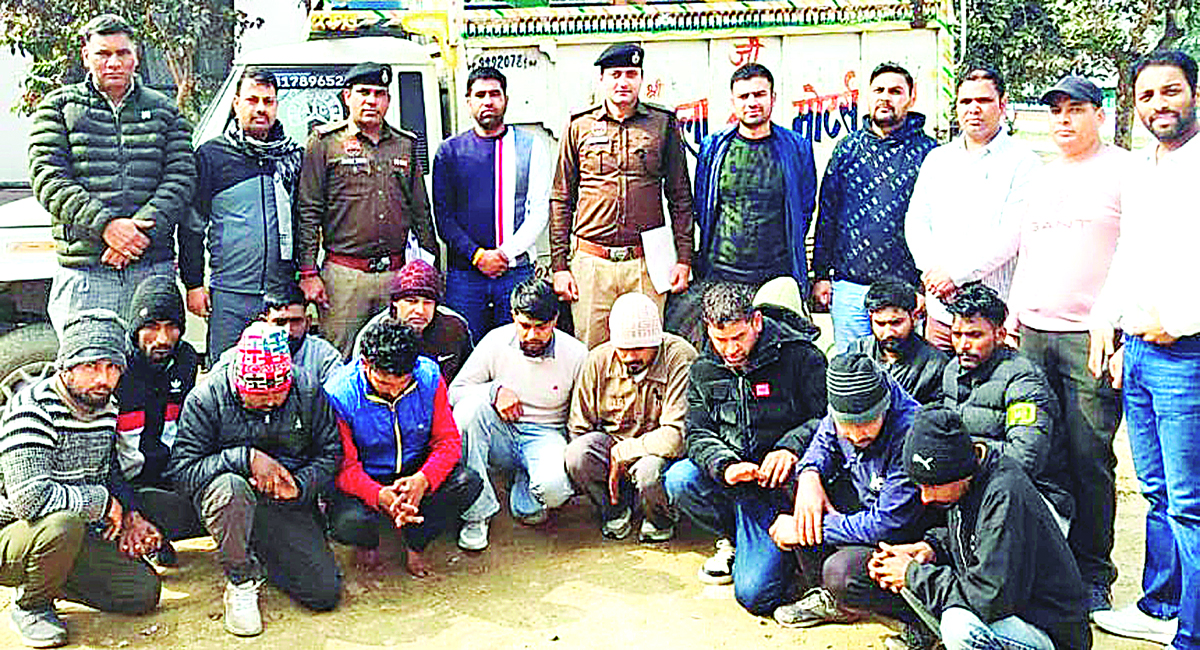 तार चोरी गिरोह का भंडाफोड़, 14 आरोपी गिरफ्तार, 9 मुकदमों का खुलासा