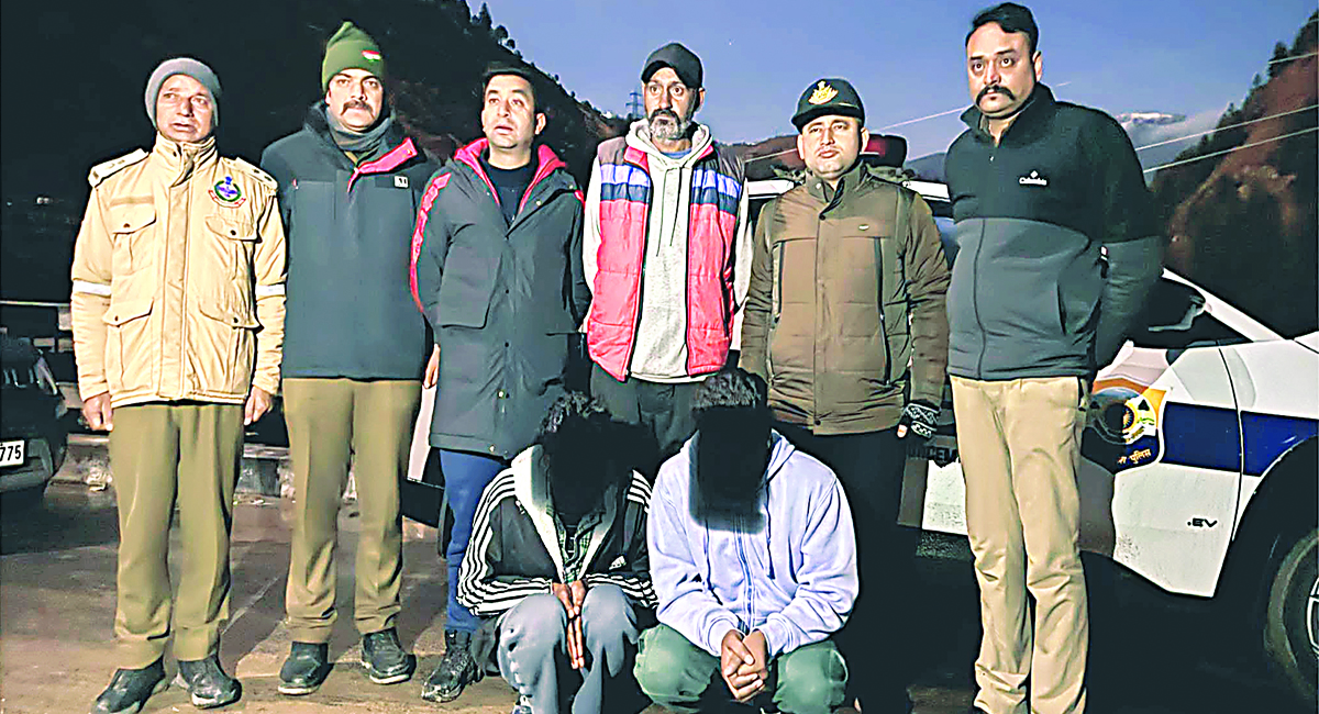 रोहड़ू में 83 ग्राम चिट्टे के साथ पंजाब के दो युवक गिरफ्तार