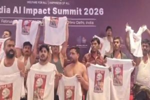 Youth Congress creates ruckus at AI Impact Summit