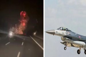 तुर्की एयरफोर्स का F-16 लड़ाकू विमान क्रैश, पायलट की मौत (Video)