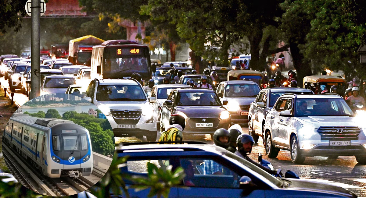 मैट्रो के बिना 2036 तक चंडीगढ़ बन सकता ट्रैफिक का गढ़