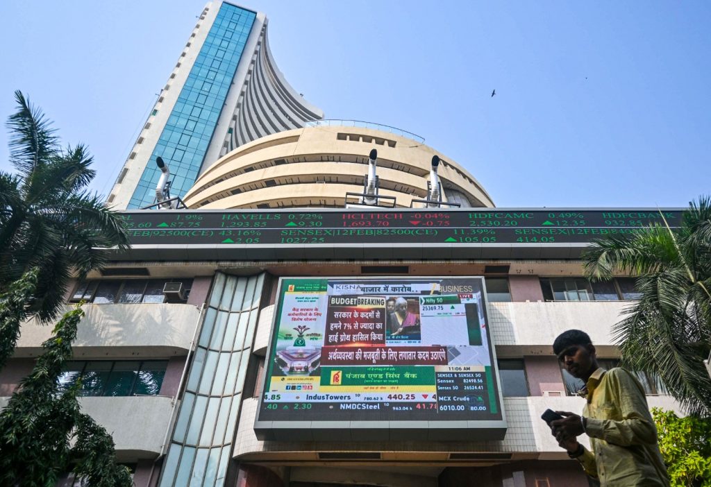 Sensex gains 283 points