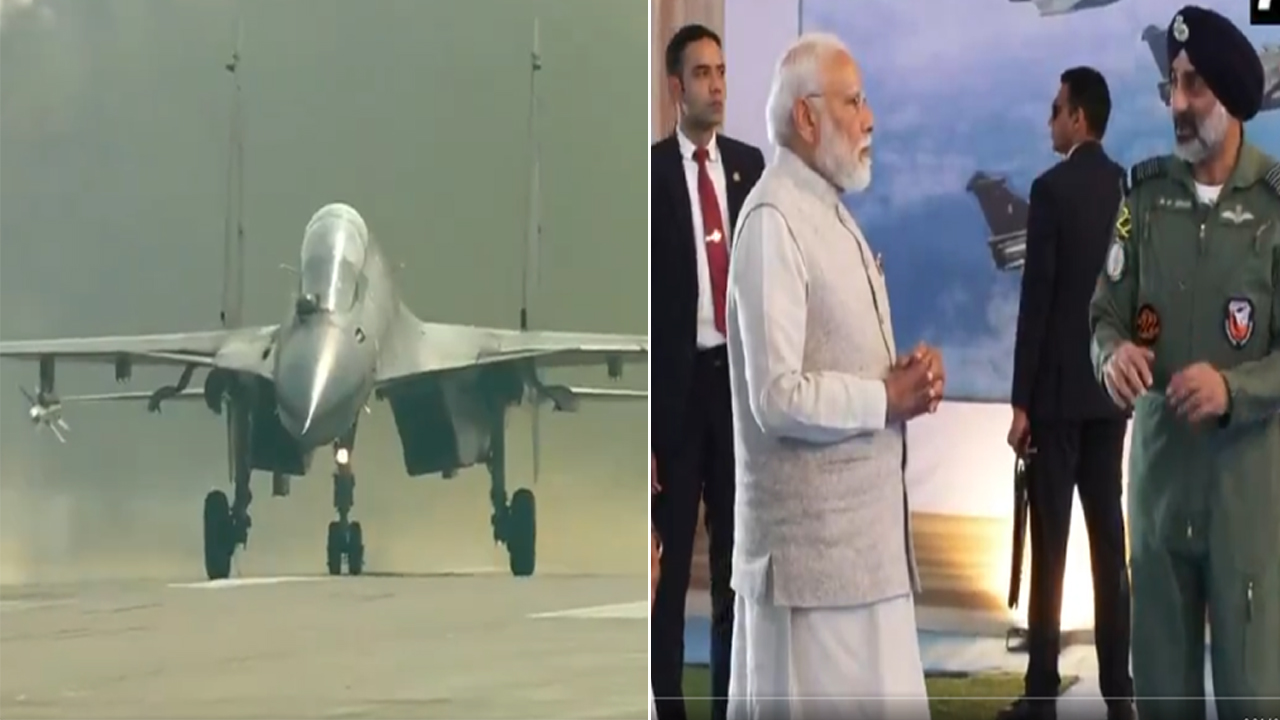 Pm Modi Visit in Assam: नेशनल हाइवे पर विमान से उतरे PM मोदी, कई परियोजनाओं का किया शिलान्यास