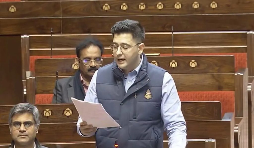 Raghav Chadha raised of food adulteration Rajya Sabha