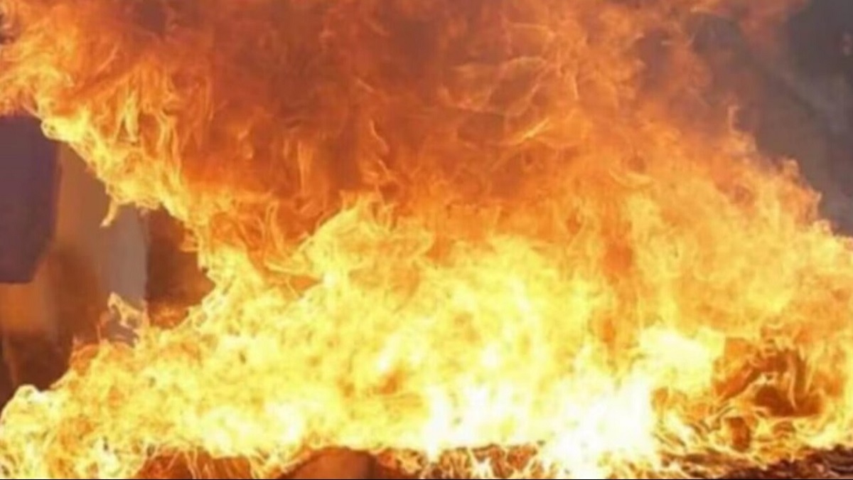 रेवाड़ी में जेप्टो के गोदाम में लगी भीषण आग, करोड़ों का सामान जलकर राख