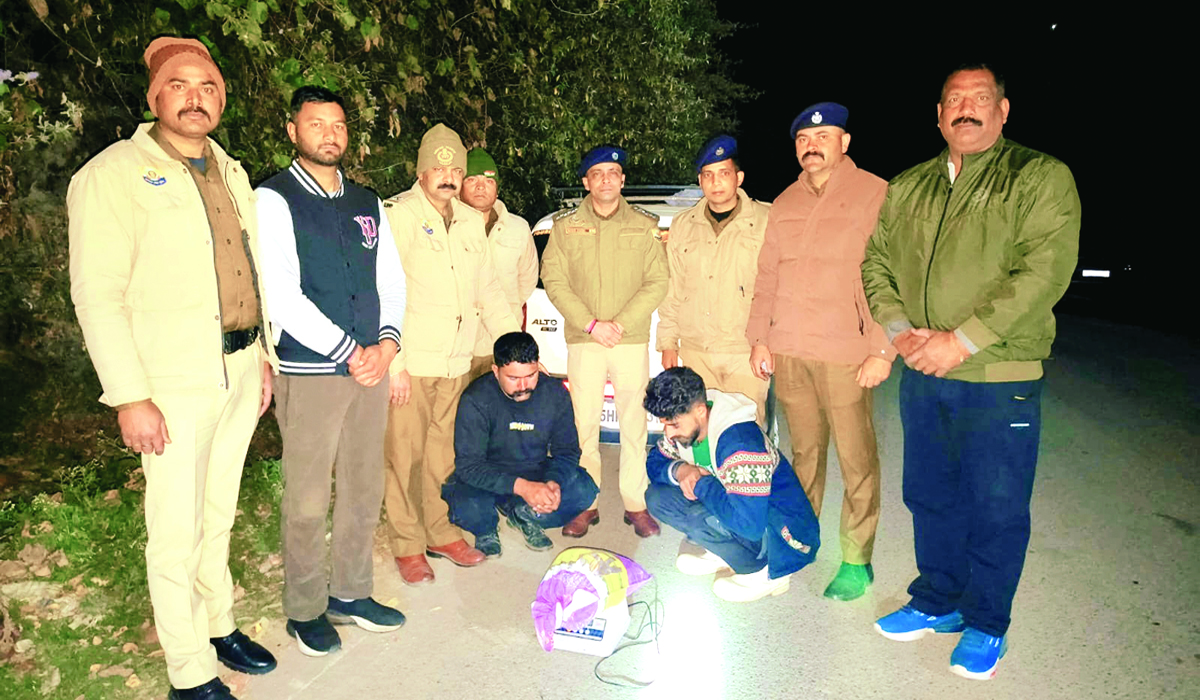 डलहौजी में 4 किलो 664 ग्राम चरस के साथ 2 आरोपी गिरफ्तार